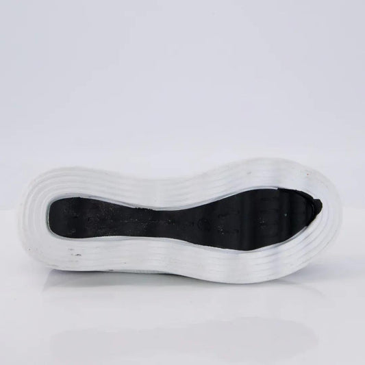 Men's Casual Jersey Knit Sneakers (Black White) - 614