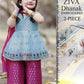 2 Pcs Girl's Dhanak Embroidered Unstitched Suit