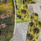 3 Pcs Women's Stitched Lawn Sequins Embroidered Suit