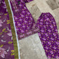 3 Pcs Women's Stitched Lawn Sequins Embroidered Suit