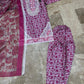 3 Pcs Women's Stitched Lawn Sequins Embroidered Suit