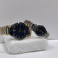 Couple's Black & Gold Chain Watches