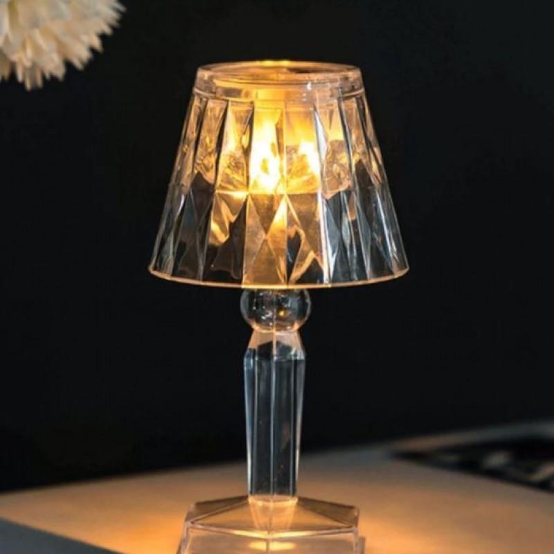 2 Pcs Rechargeable Table Lamp - White LED Lighting for Home and Outdoor