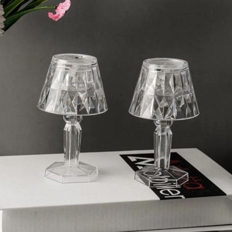 2 Pcs Rechargeable Table Lamp - White LED Lighting for Home and Outdoor