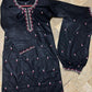 Charming Silk Embroidered Kurta And Pajama Set for Girls - 2 Pcs