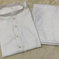 Men’s Wash And Wear Shalwar Kameez Set - 2 Pcs - Plain White