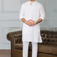 Men’s Wash And Wear Shalwar Kameez Set - 2 Pcs - Plain White
