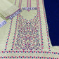 3 Pcs Women's Unstitched Embroidered Suit